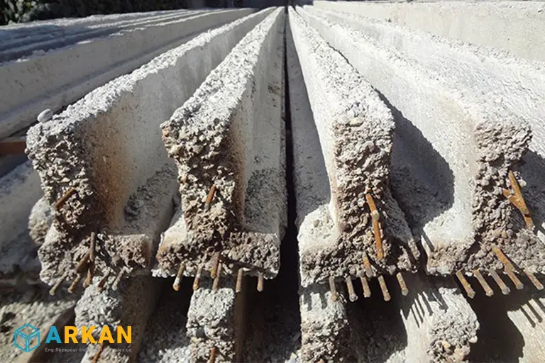 مقطع تیرچه پیش تنیده اردبیل