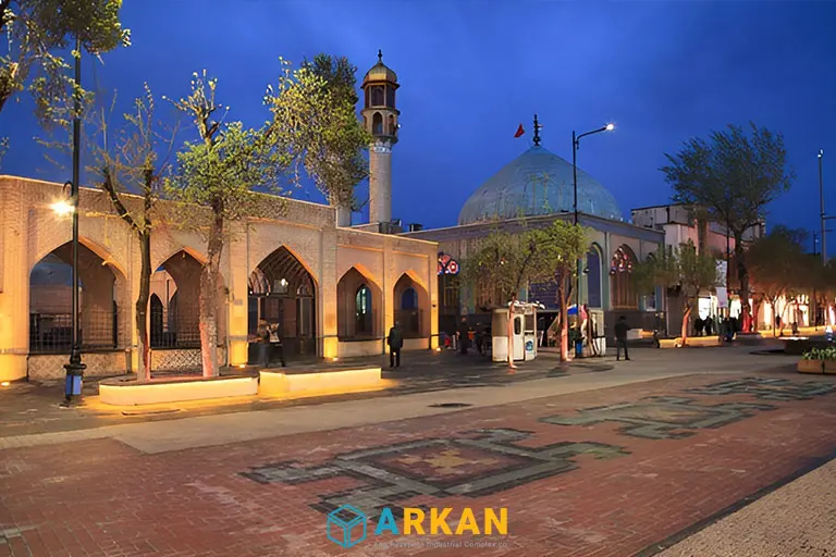 تصویری از پیاده راه عالی قاپو و شهیدگاه اردبیل