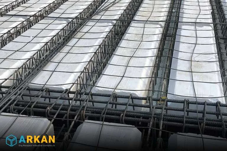 عکس آرماتوربندی سقف تیرچه پیش تنیده