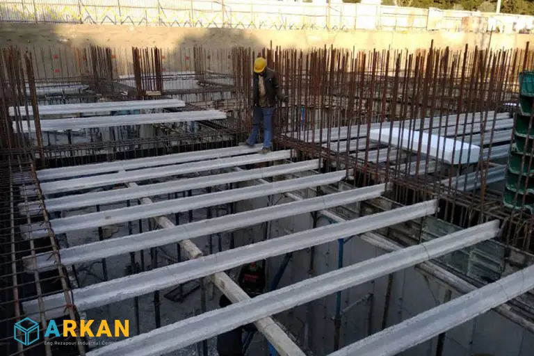 دهانه تیرچه پیش تنیده