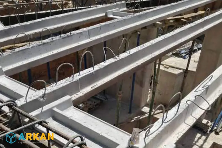 دهانه تیرچه پیش تنیده